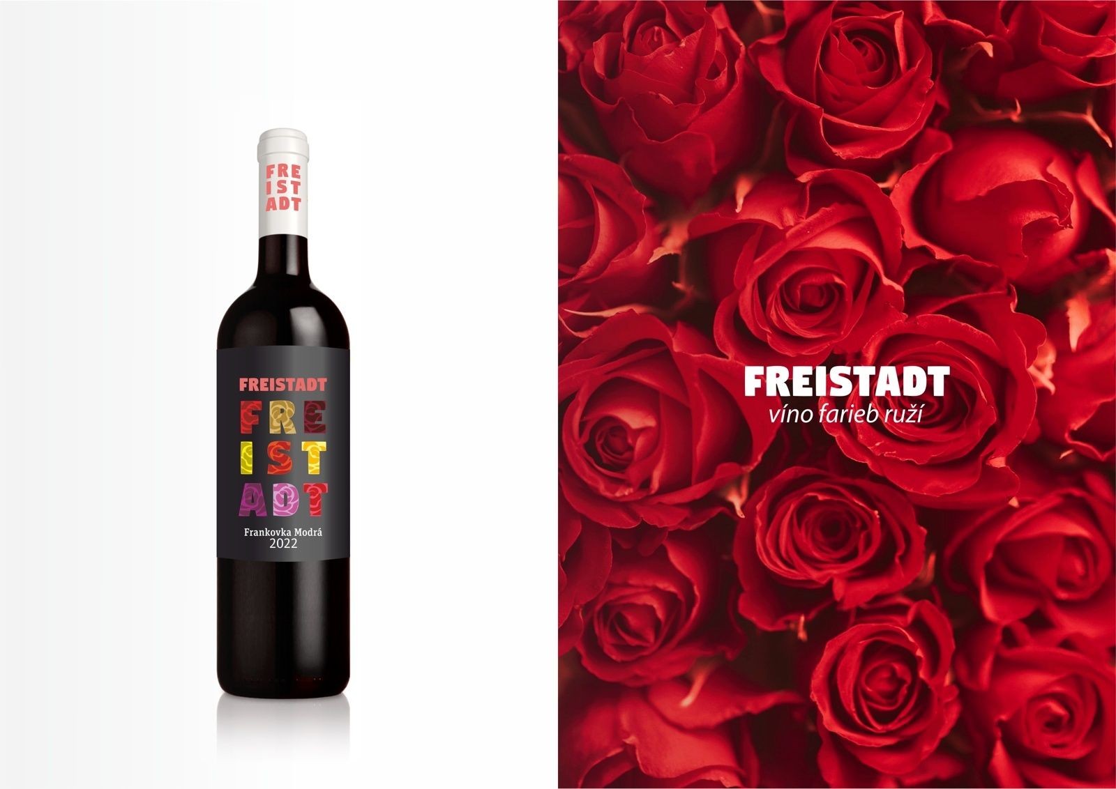 návrh loga a etikiet pre vinárstvo Freistadt
