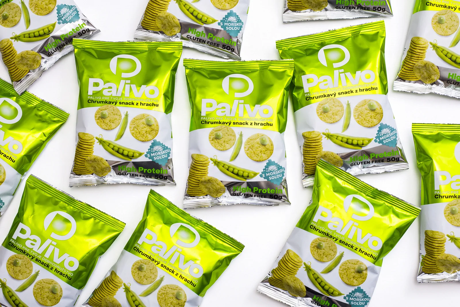 návrh logotypu a dizajn obalu na snack PALIVO